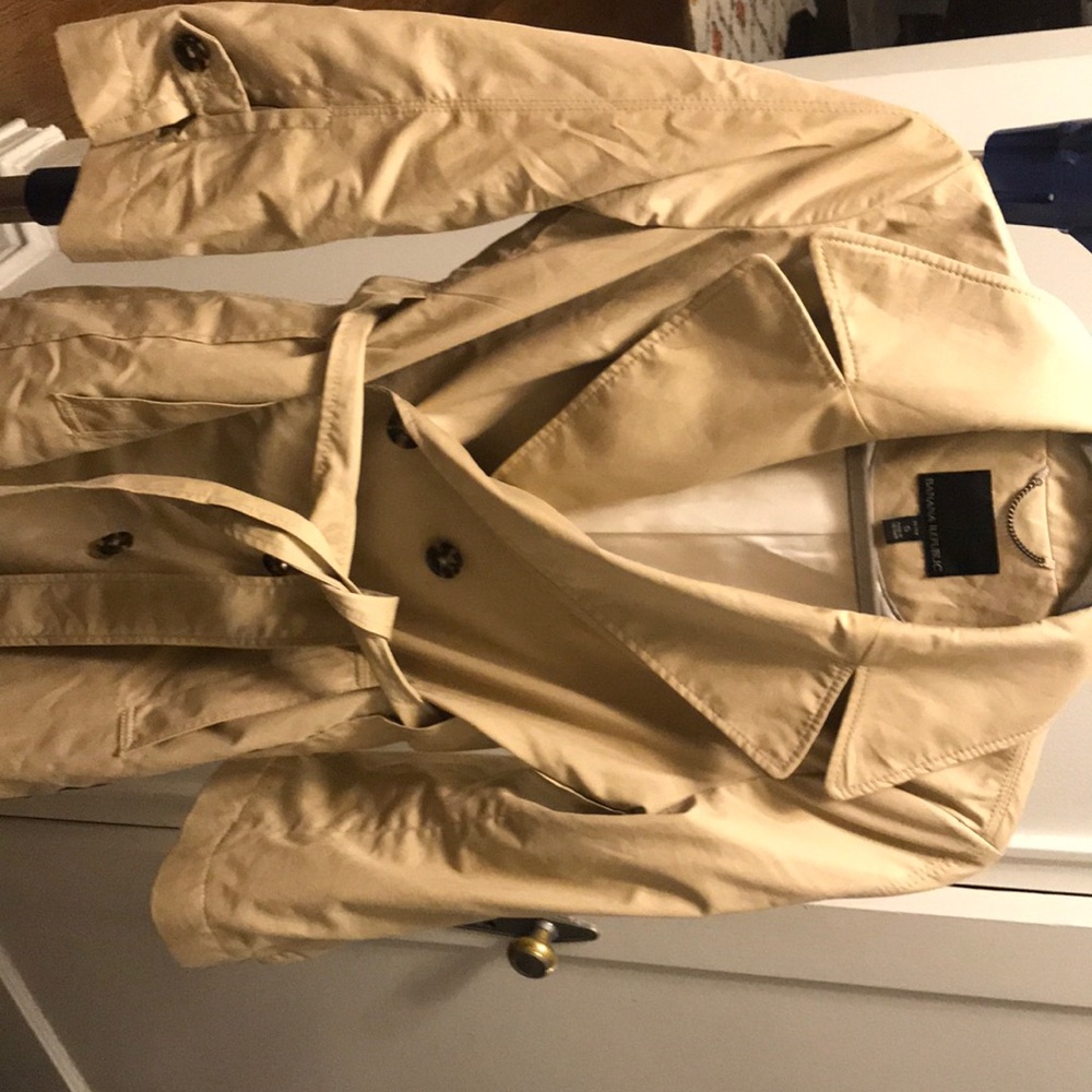 Banana republic petite small tench coat